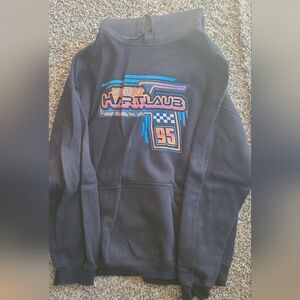 Black Hoodie with Colorful 'Kody Hartlaub 95' Graphic